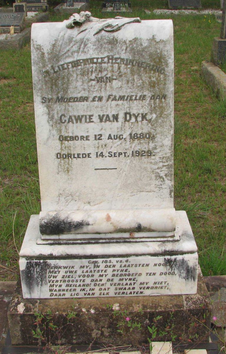 DYK Gawie, van 1880-1929