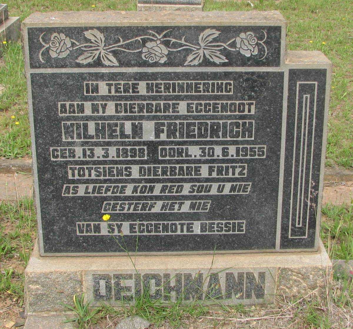 DEICHMANN Wilhelm Friedrich 1898-1955
