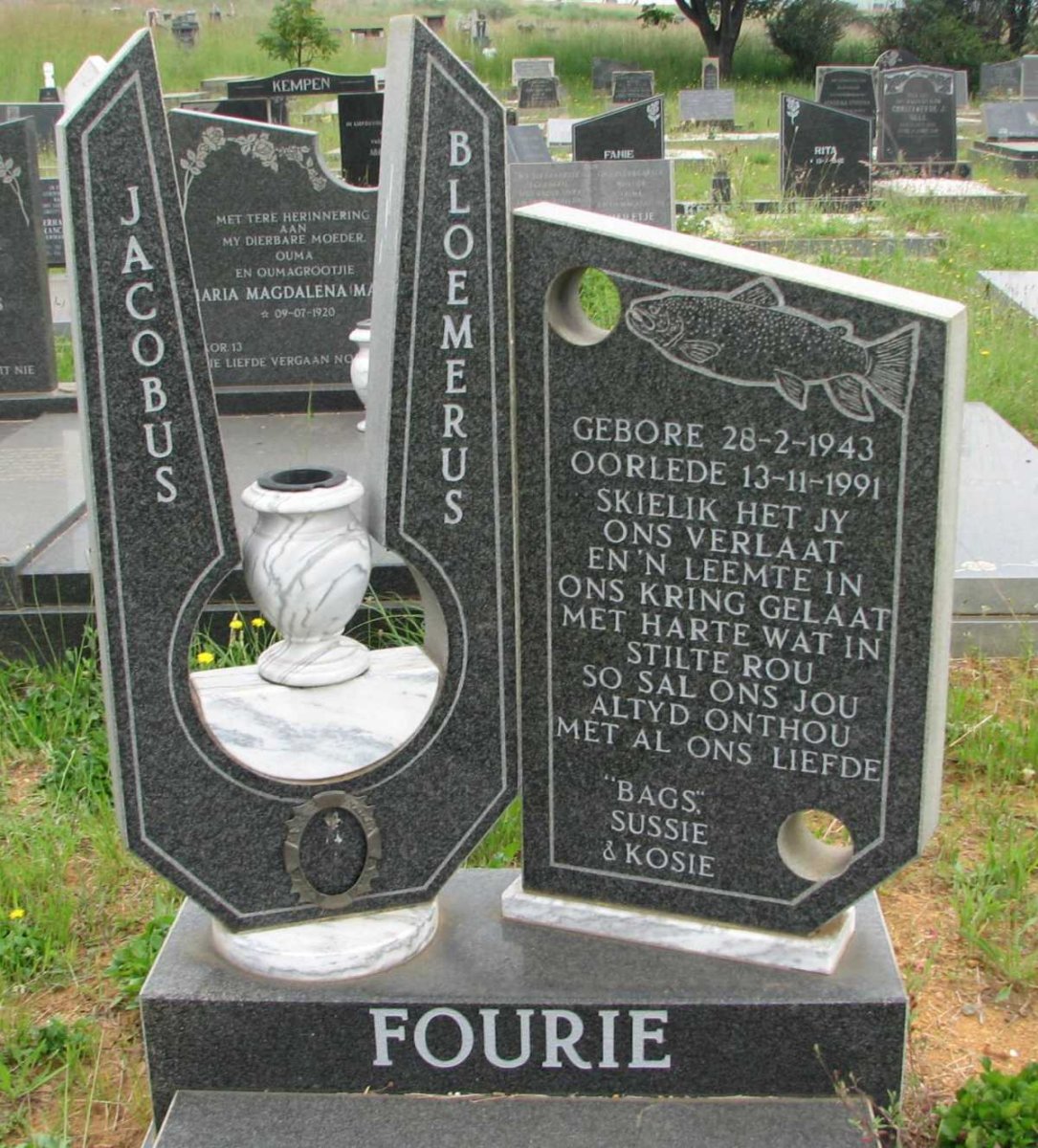 FOURIE Jacobus Bloemerus 1943-1991