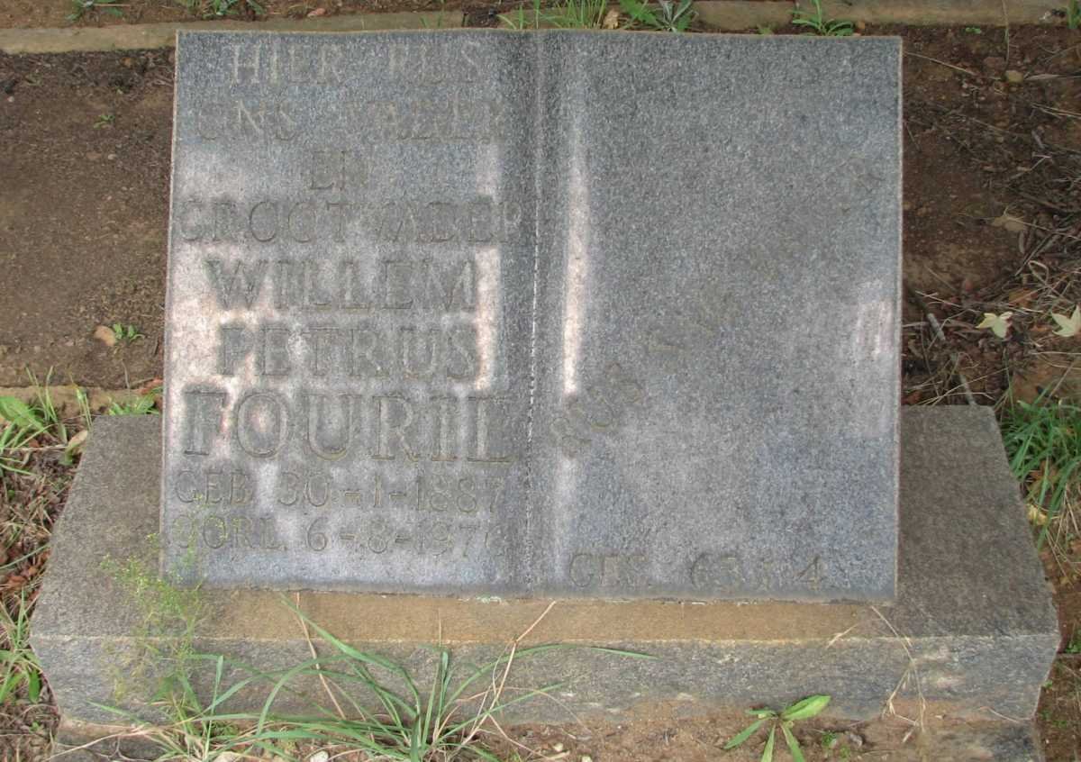 FOURIE Willem Petrus 1887-1976