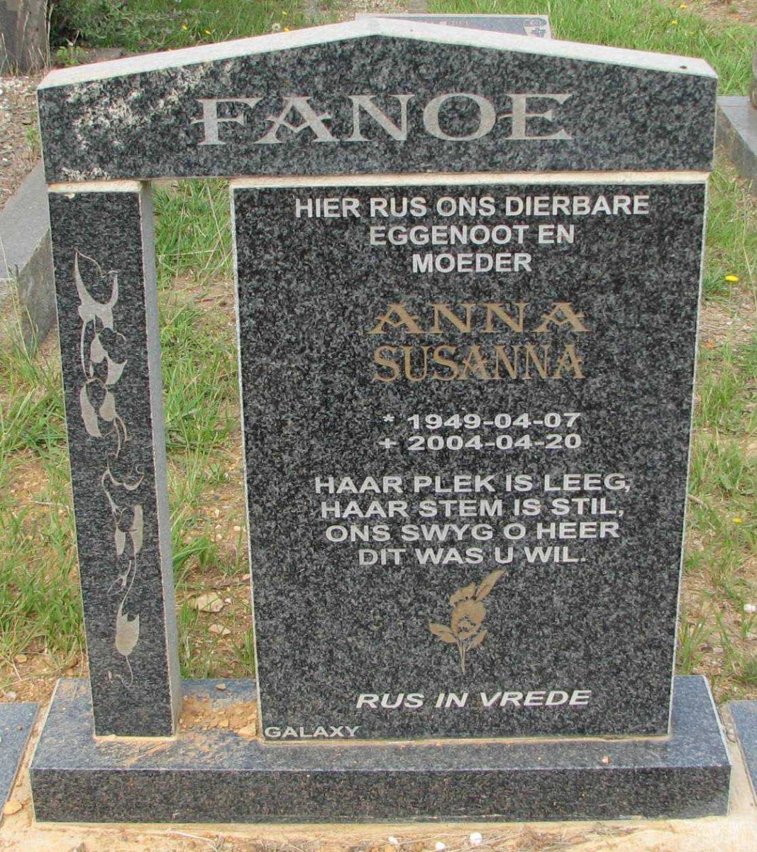 FANOE Anna Susanna 1949-2004