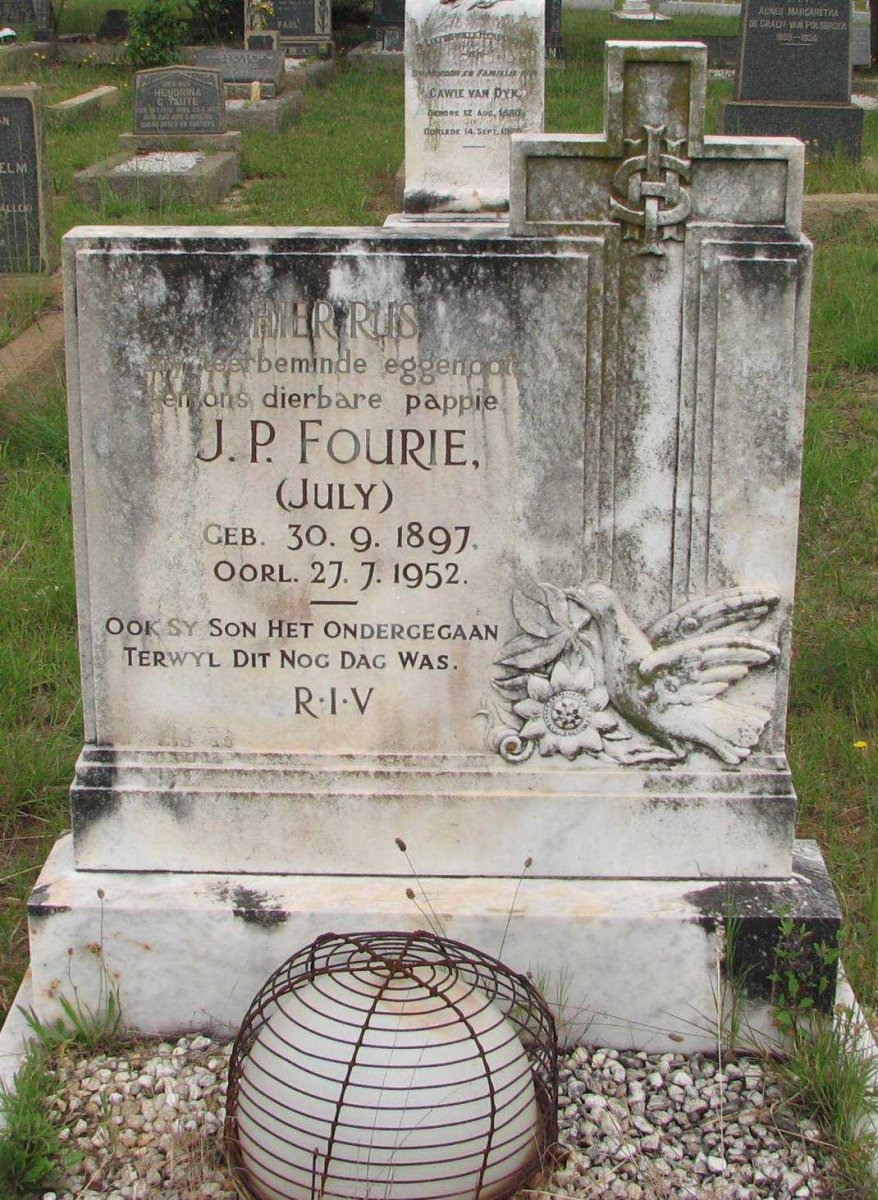 FOURIE J.P. 1897-1952