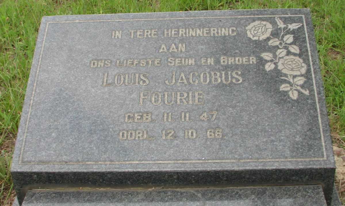FOURIE Louis Jacobus 1947-1966