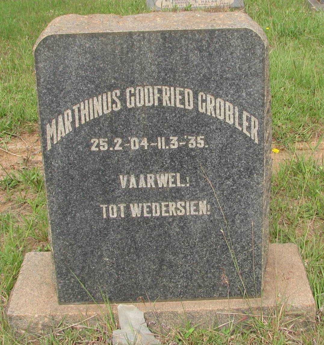 GROBLER Marthinus Godfried 1904-1935