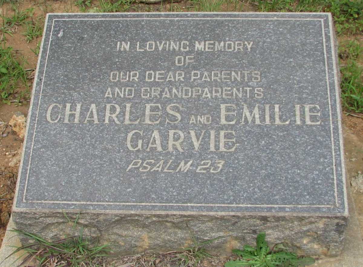 GARVIE Charles &amp; Emilie