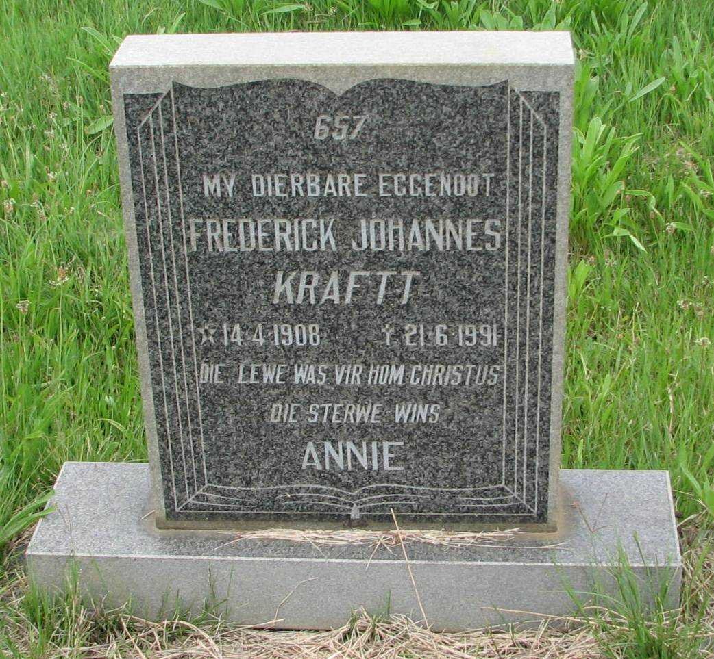 KRAFTT Frederick Johannes 1908-1991