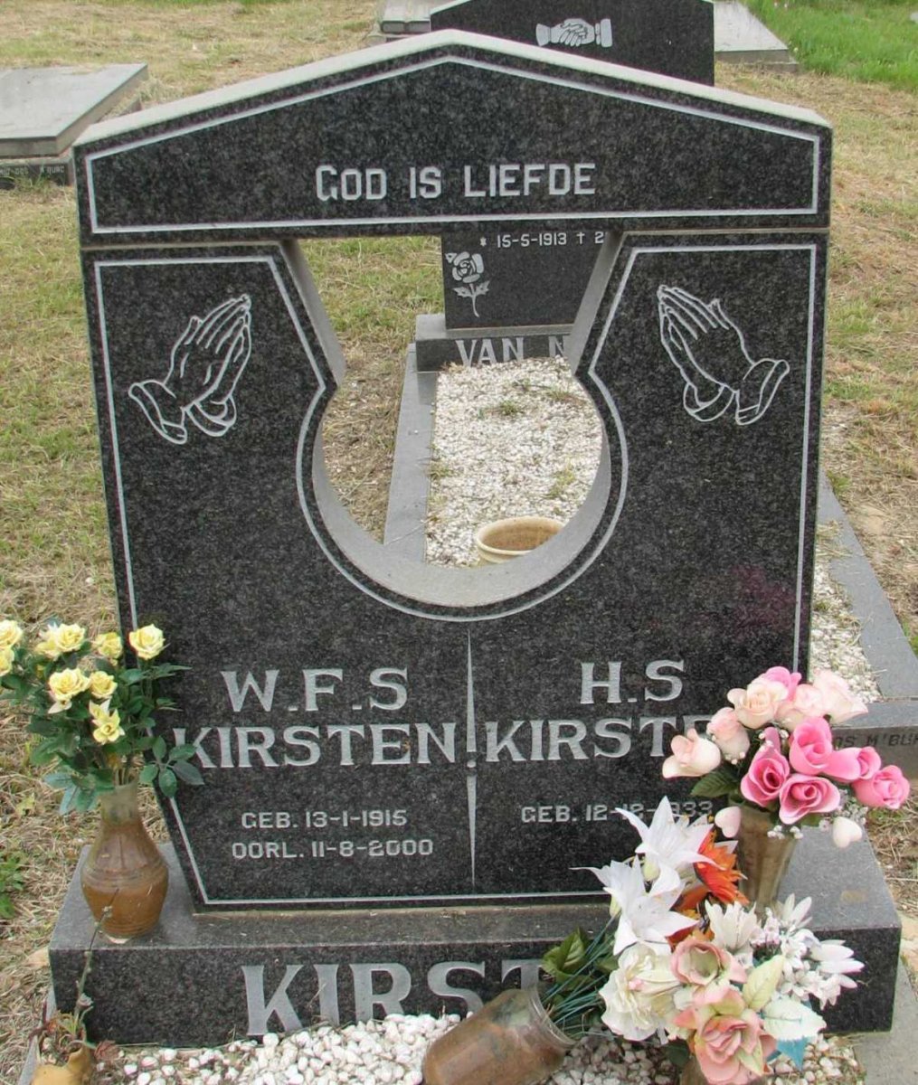 KIRSTEN W.F.S. 1915-2000 &amp; H.S. 1933-