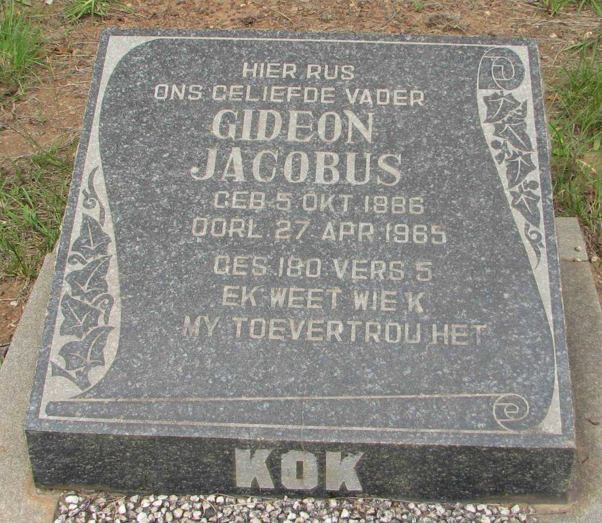 KOK Gideon Jacobus 1886-1965
