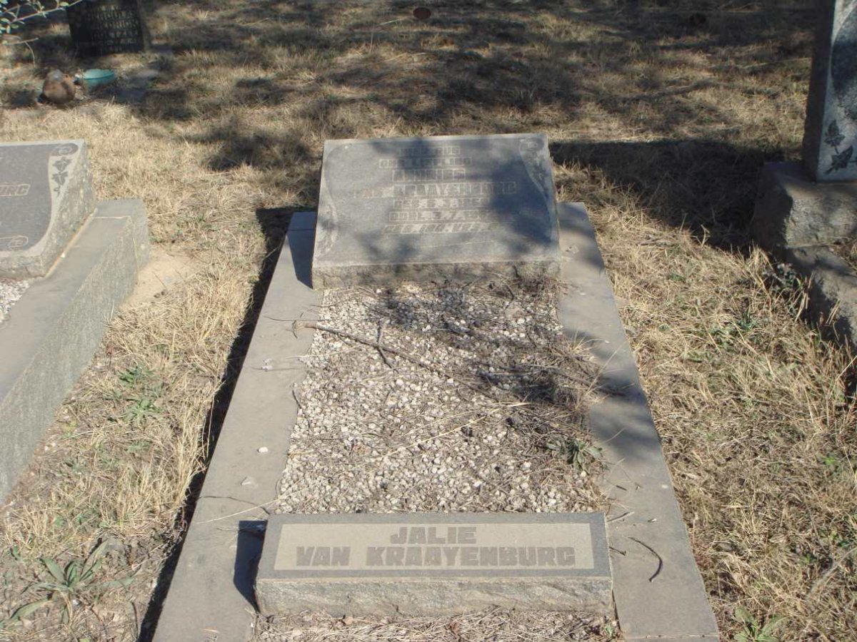 KRAAYENBURG Andries, van 1869-1952 :: VAN KRAAYENBURG Jalie
