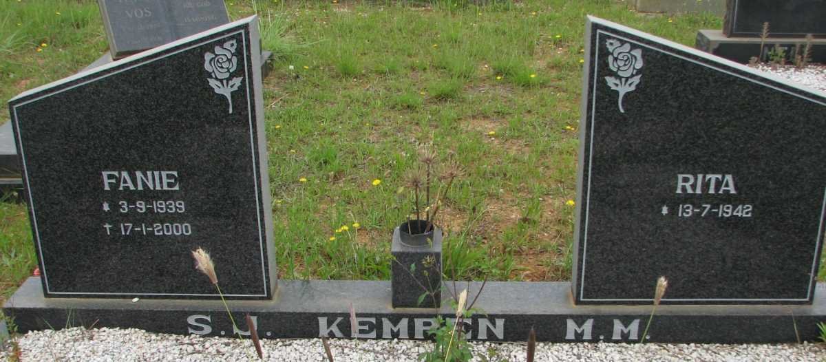 KEMPEN S.J. 1939-2000 &amp; M.M. 1942-