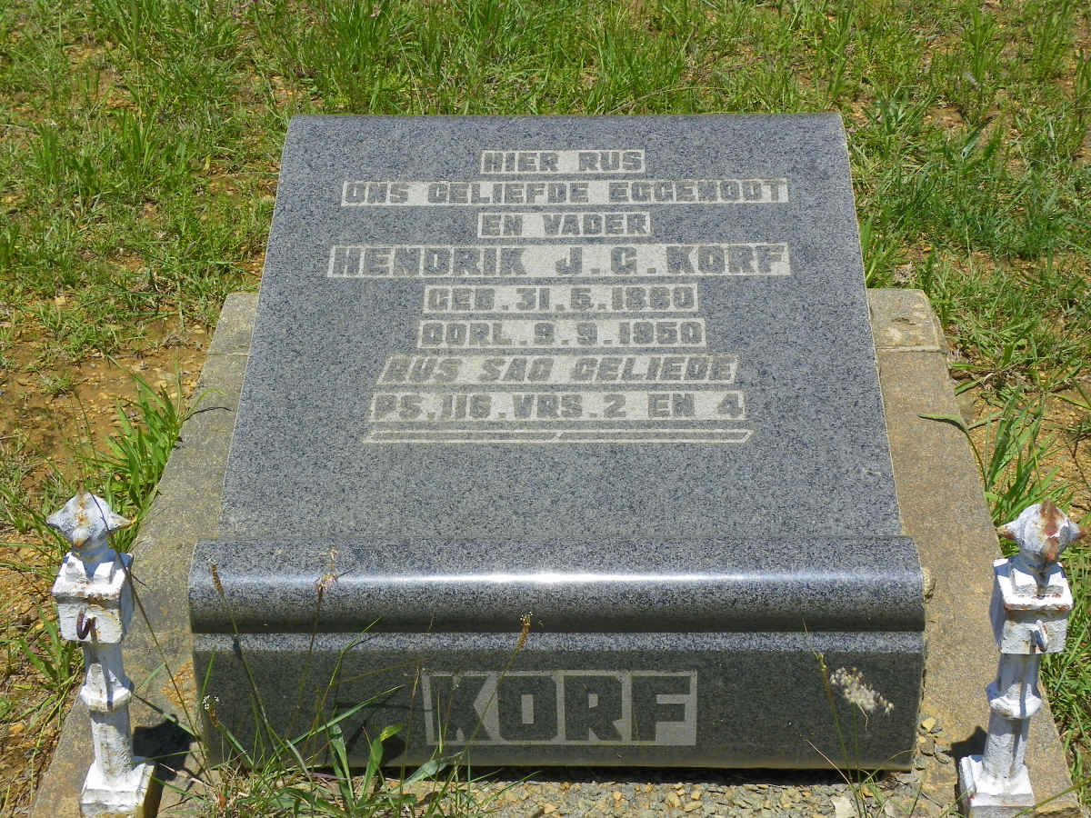 KORF Hendrik J.G. 1880-1950