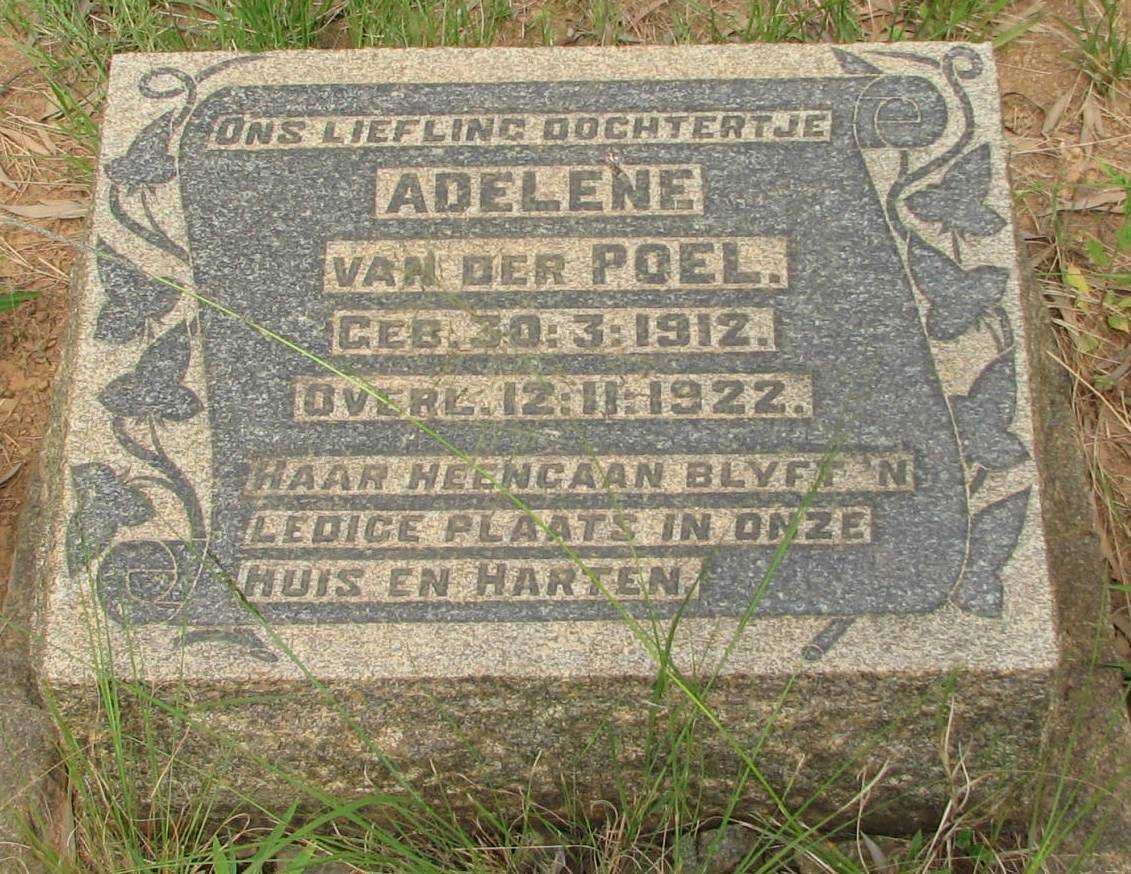 POEL Adelene, van der 1912-1922