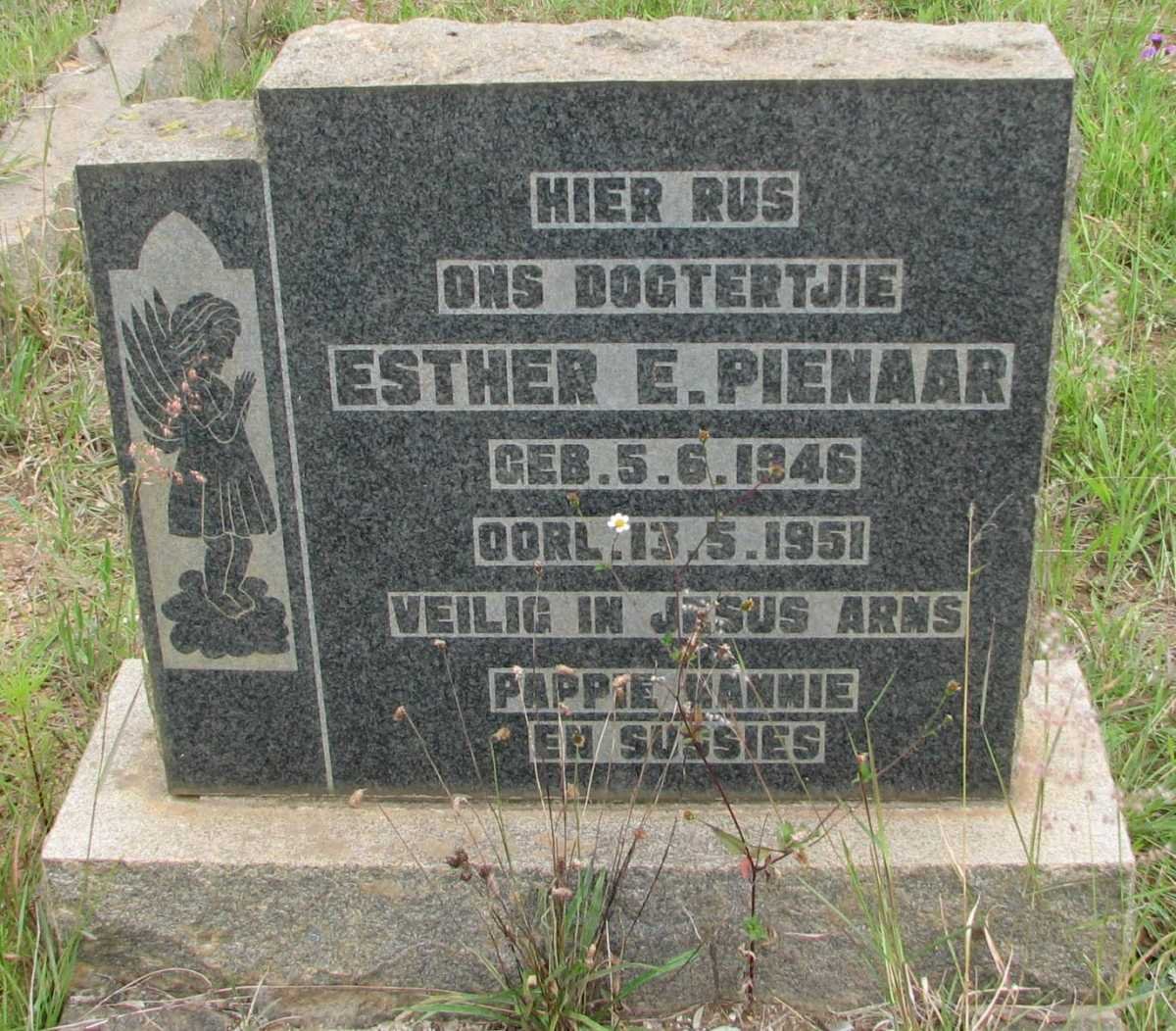 PIENAAR Esther E. 1946-1951