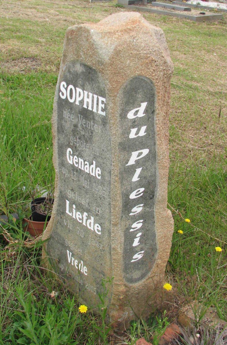 PLESSIS Sophie, du nee VENTER 1935-2005