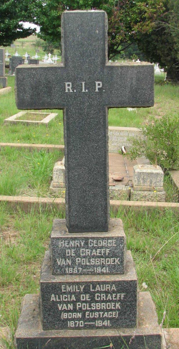 POLSBROEK Henry George, de Graeff van 1857-1941 &amp; Emily Laura Alice EUSTAGE 1870-1941