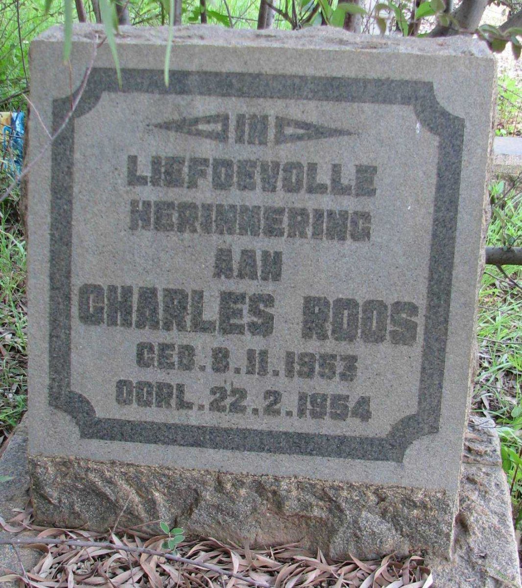 ROOS Charles 1953-1954
