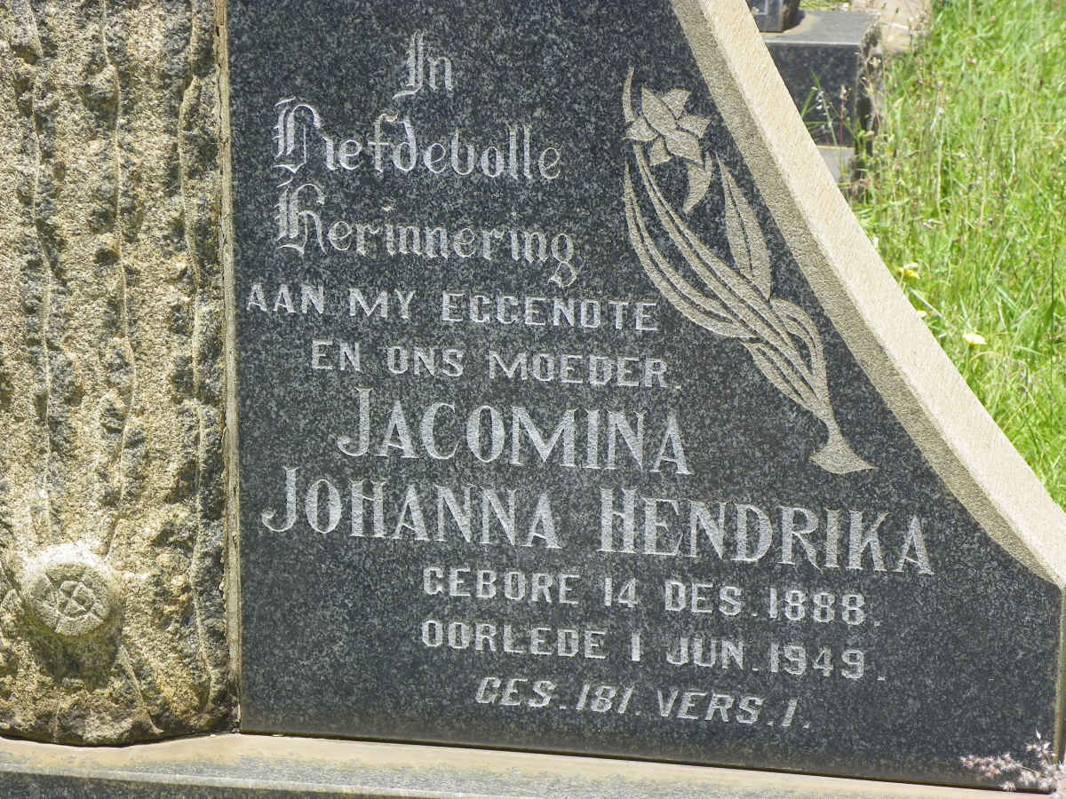 ROOS Matthys Johannes 1881-1969 &amp; Jacomina Johanna Hendrika 1888-1949 _3