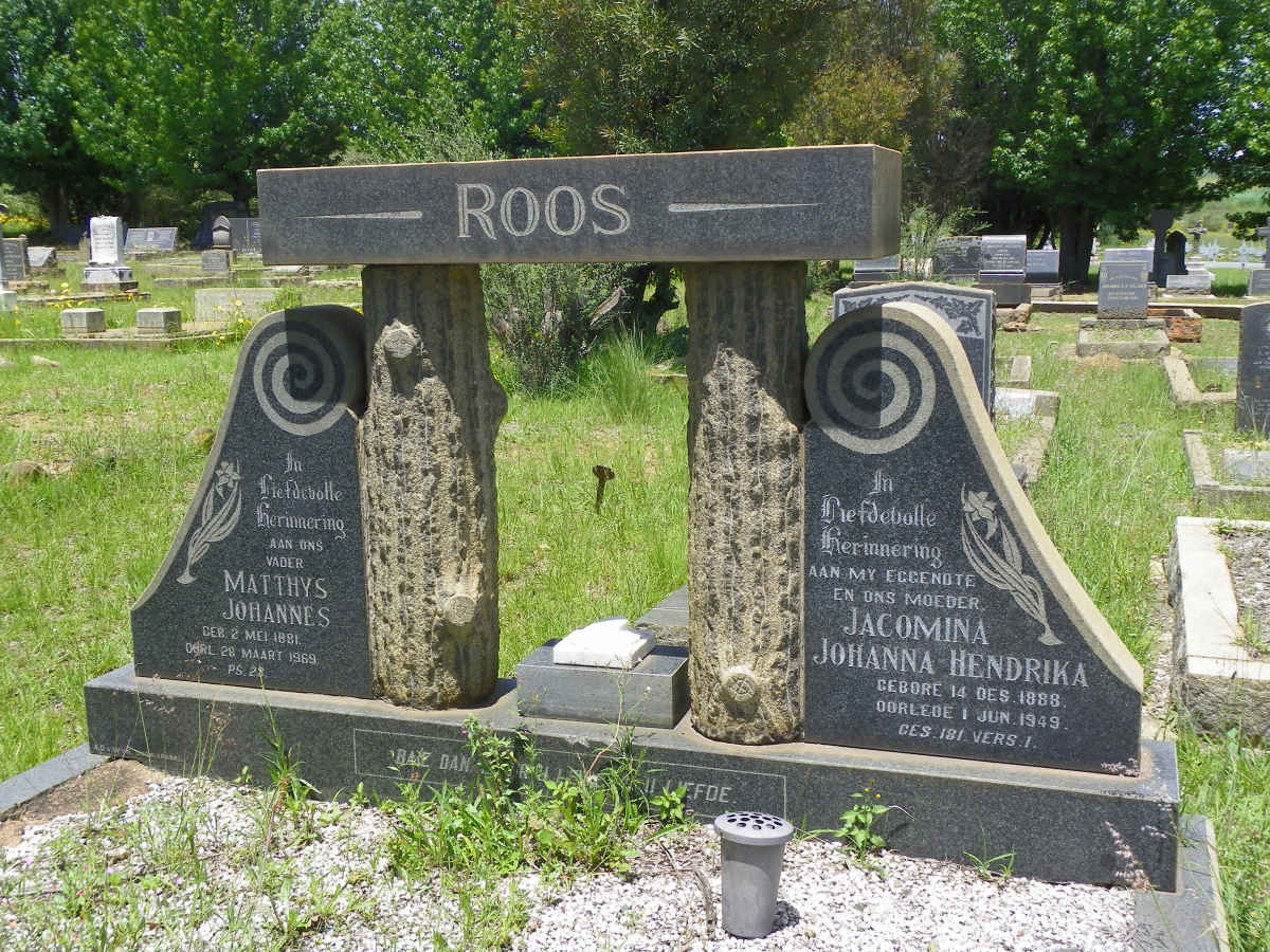 ROOS Matthys Johannes 1881-1969 &amp; Jacomina Johanna Hendrika 1888-1949 _1
