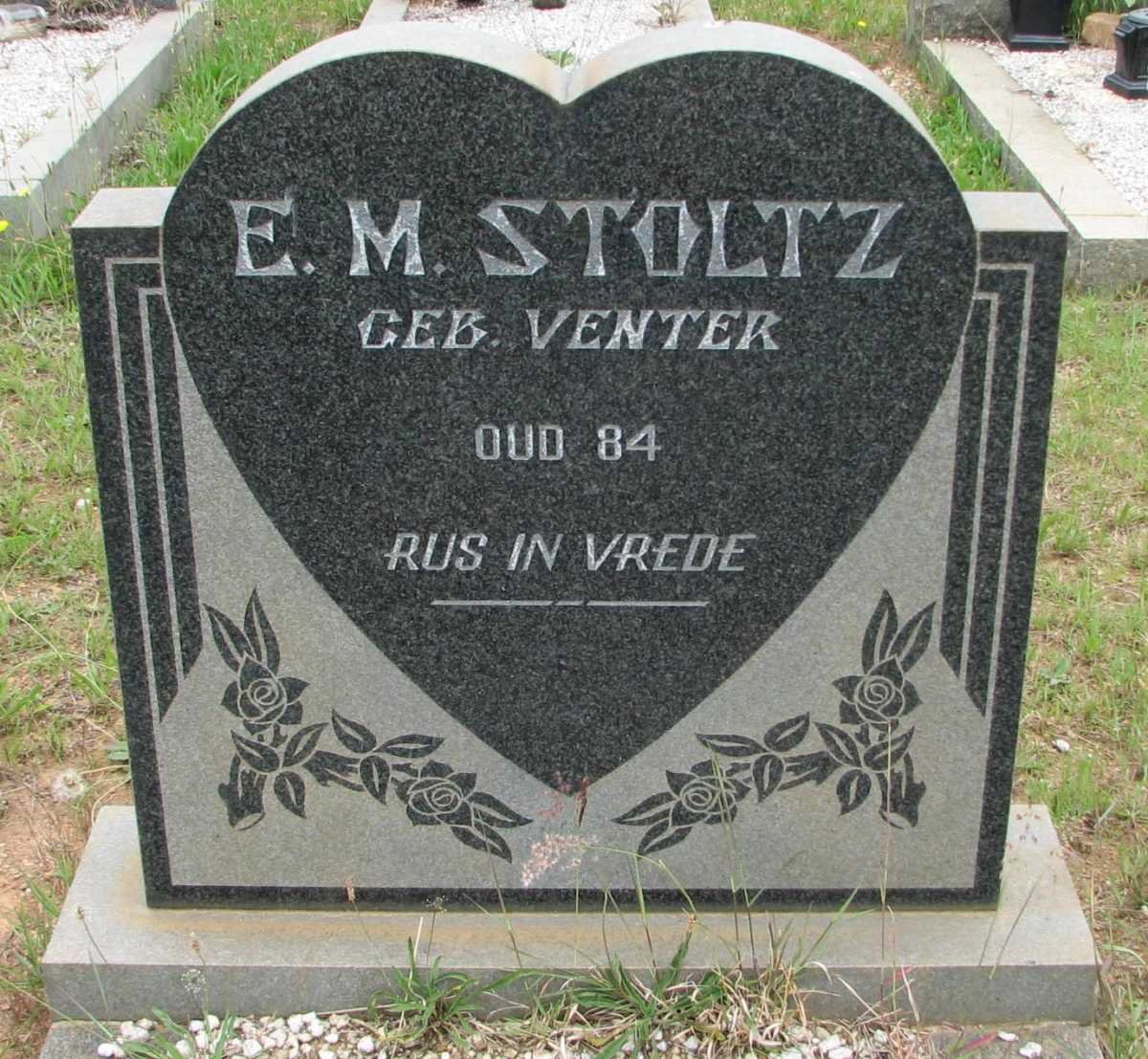 STOLTZ E.M. nee VENTER