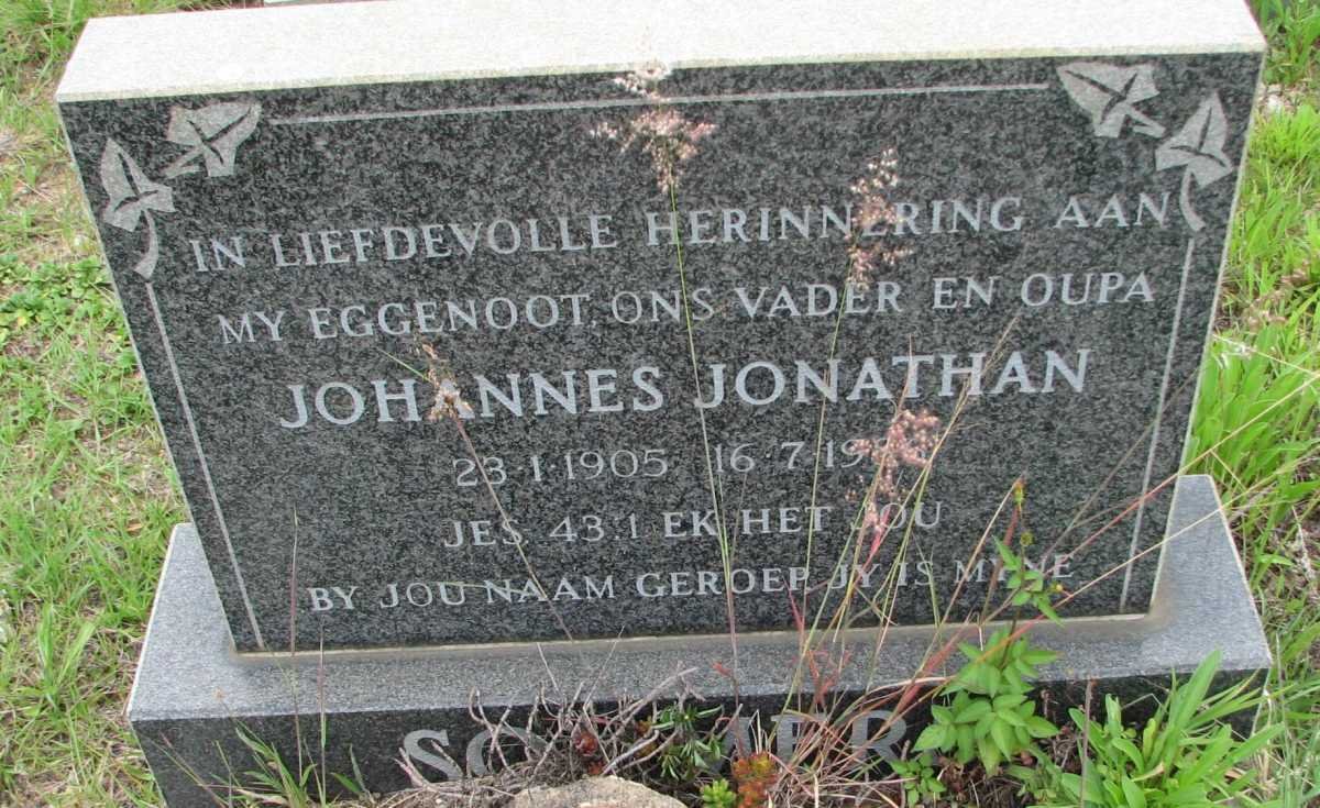 SO?MER Johannes Jonathan 1905-1986