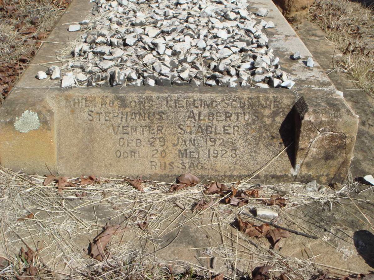 STADLER Stephanus Albertus Venter 1928-1928
