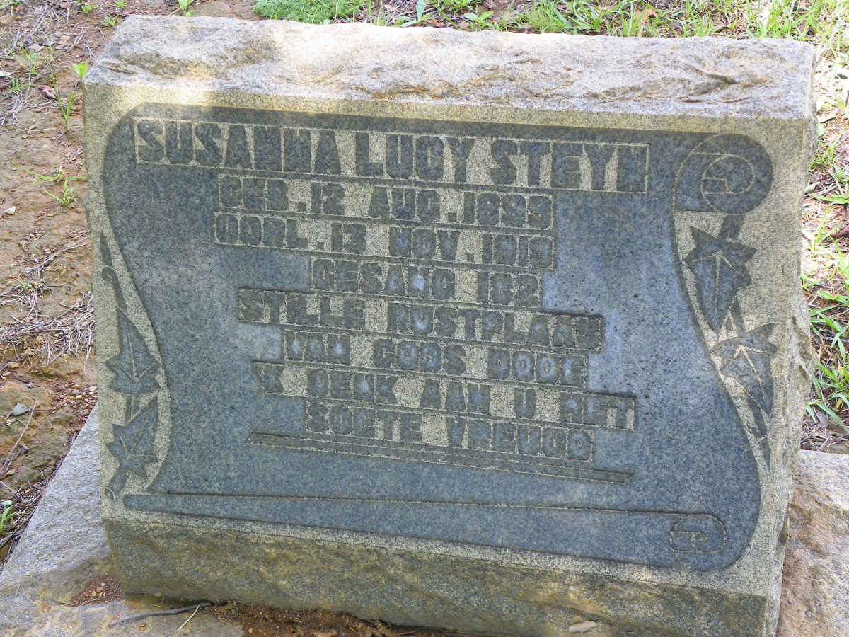STEYN Susanna Lucy 1899-1919