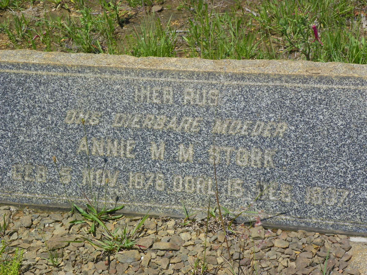 STORK Annie M.M. 1876-1937