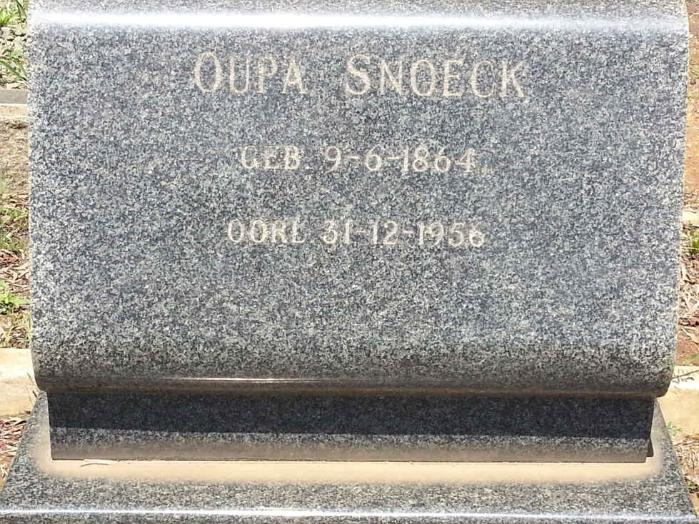 SNOECK 1864-1956