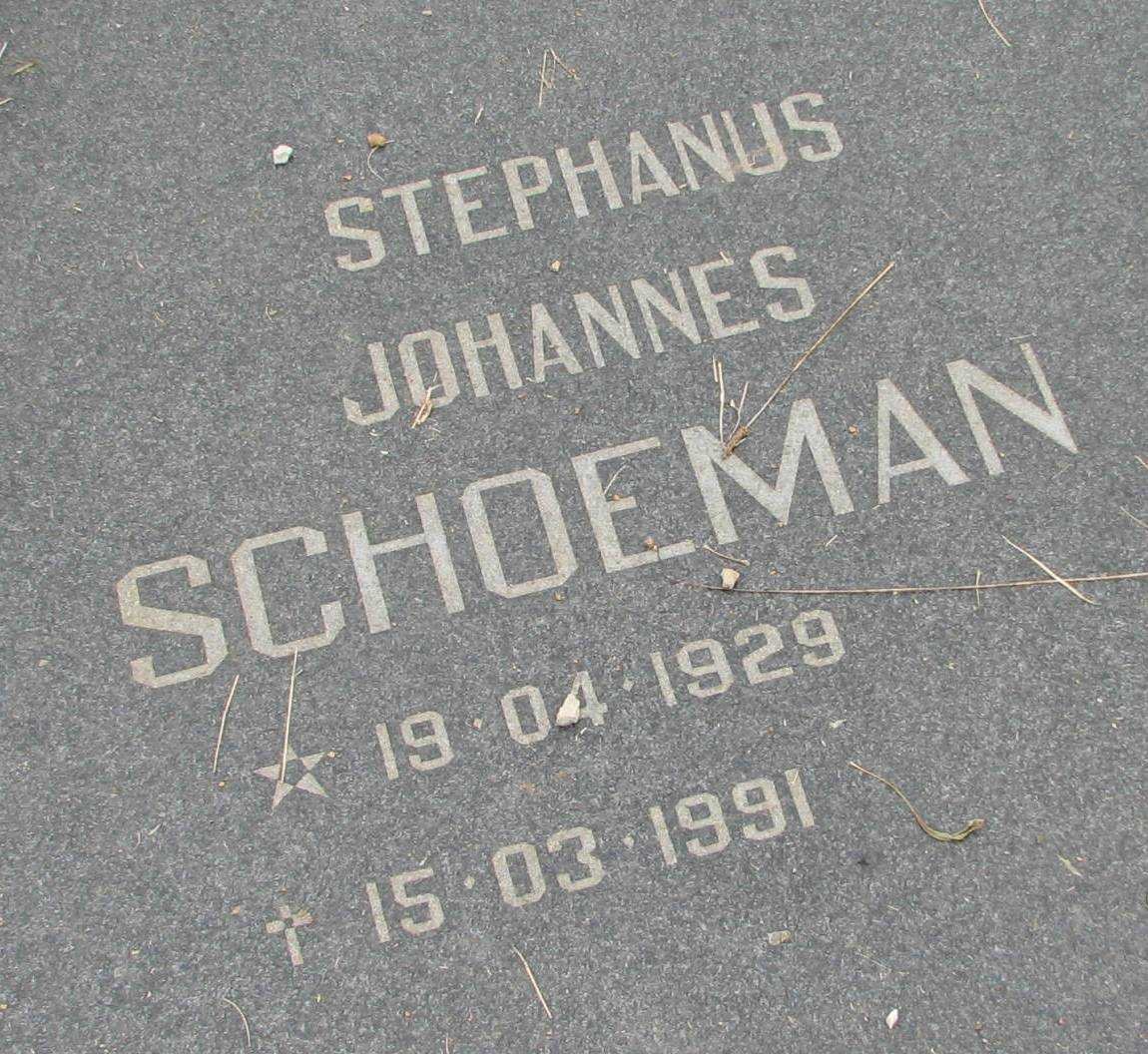 SCHOEMAN Stephanus Johannes 1929-1991