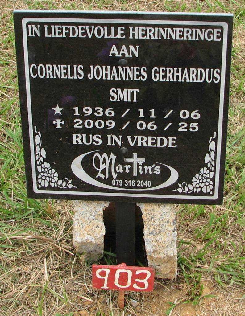 SMIT Cornelis Johannes Gerhardus 1936-2009