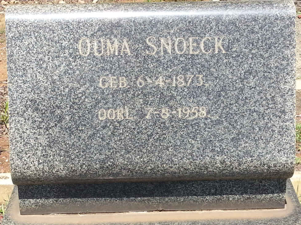 SNOECK 1873-1958