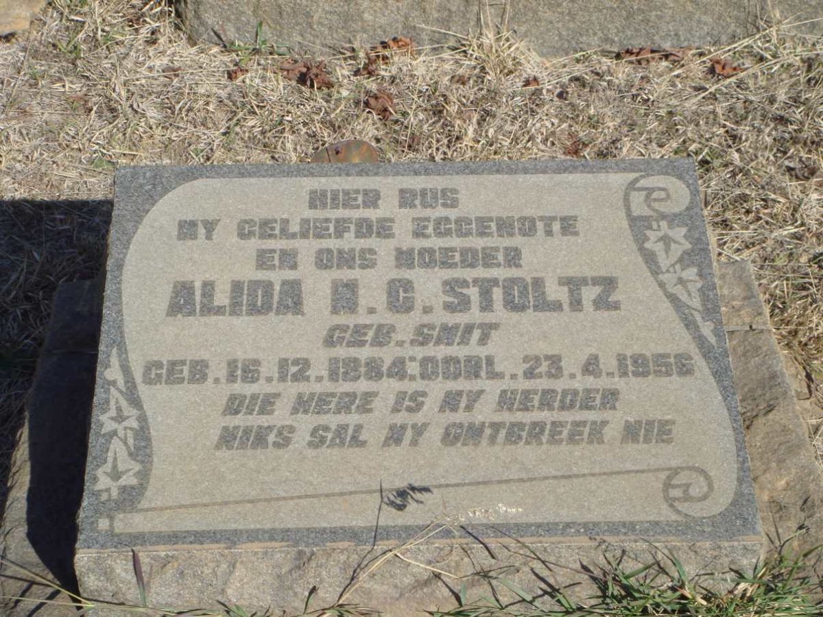 STOLTZ Alida M.C. nee SMIT 1884-1956