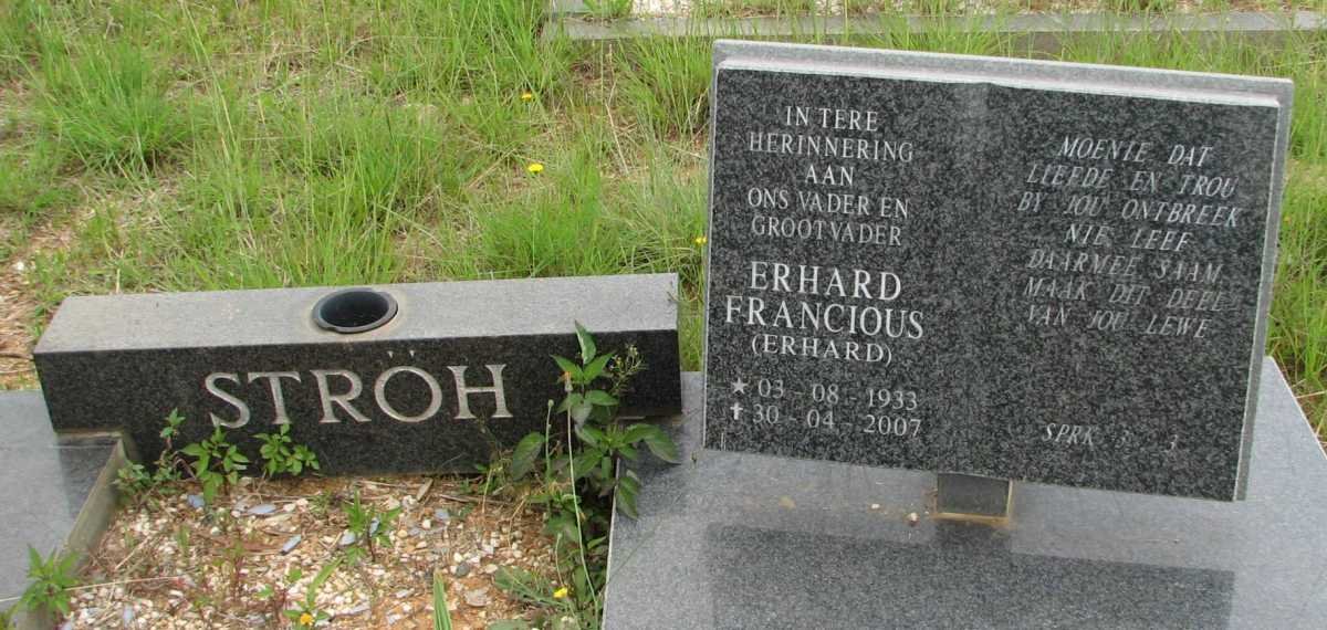 STRÖH Erhard Francious 1933-2007