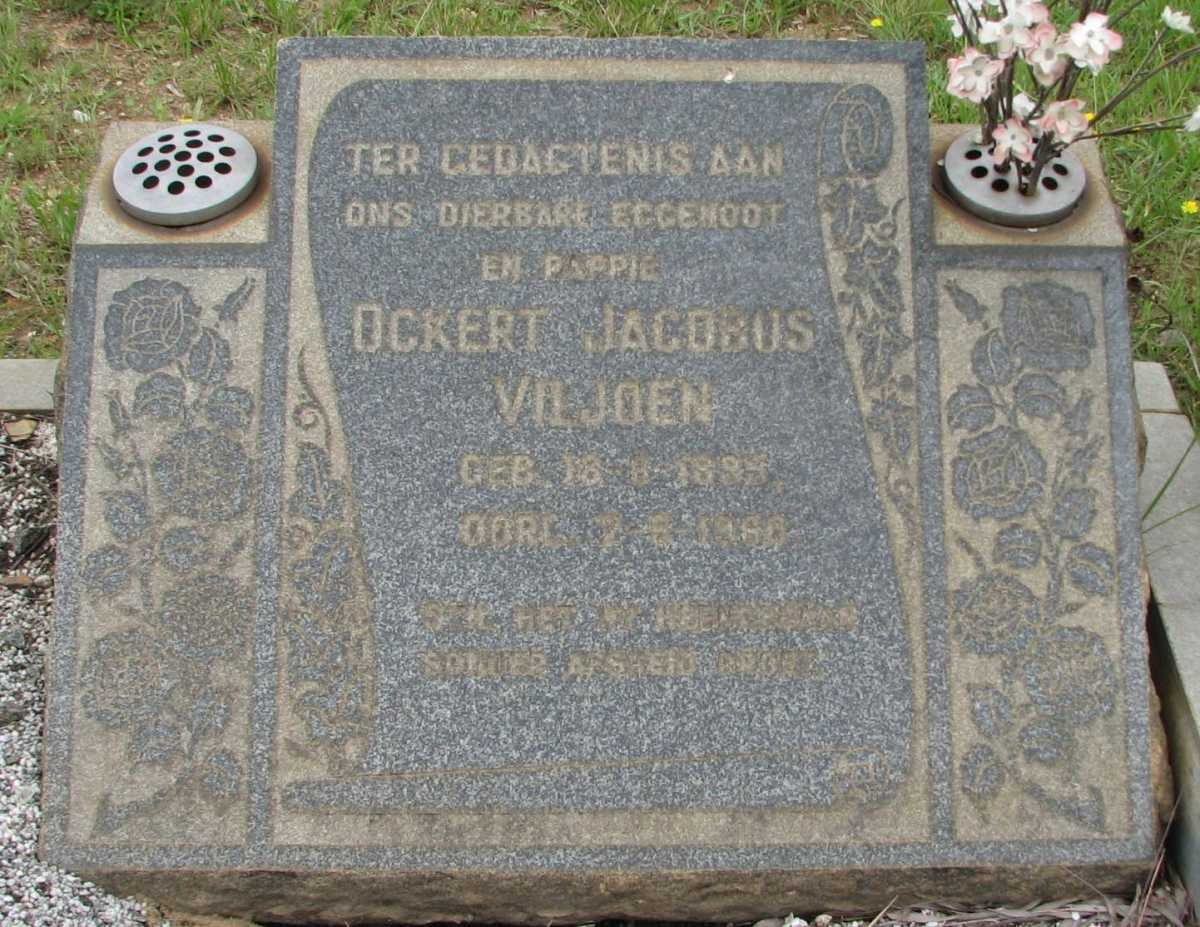 VILJOEN Ockert Jacobus 1895-196?