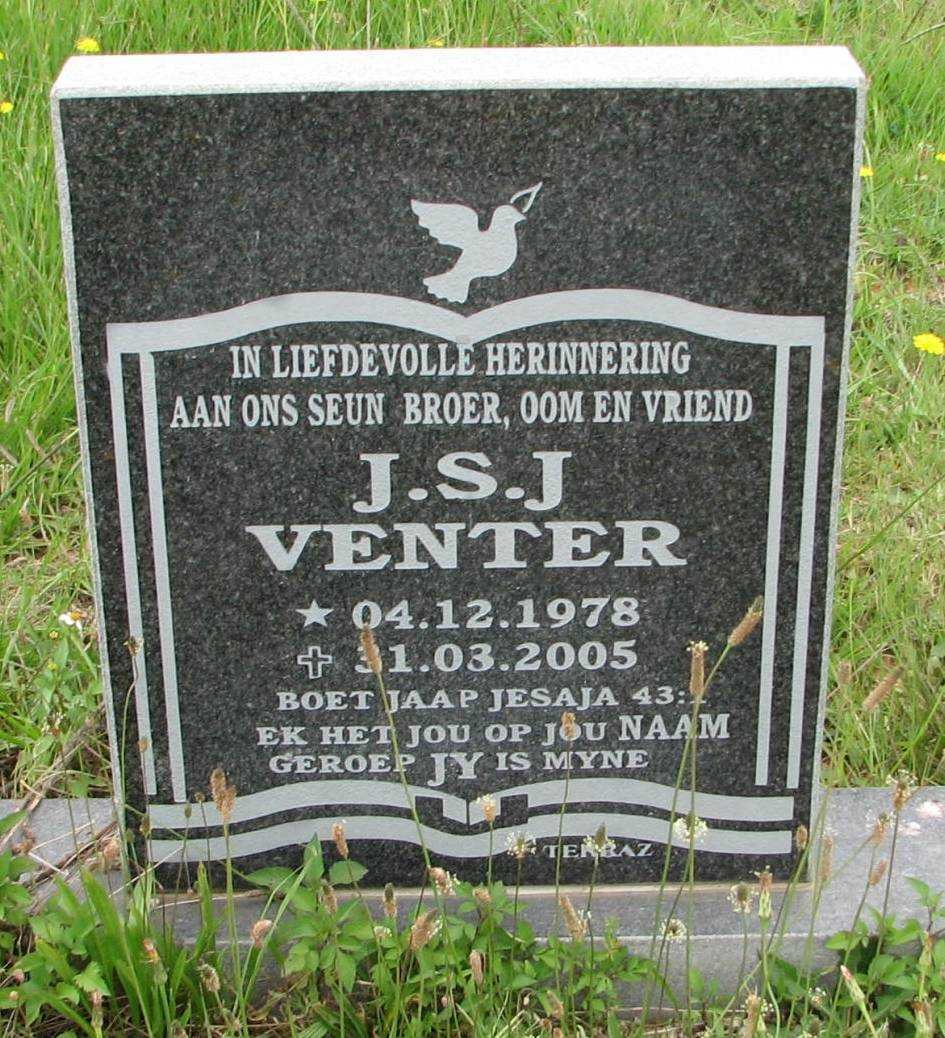VENTER J.S.J. 1978-2005