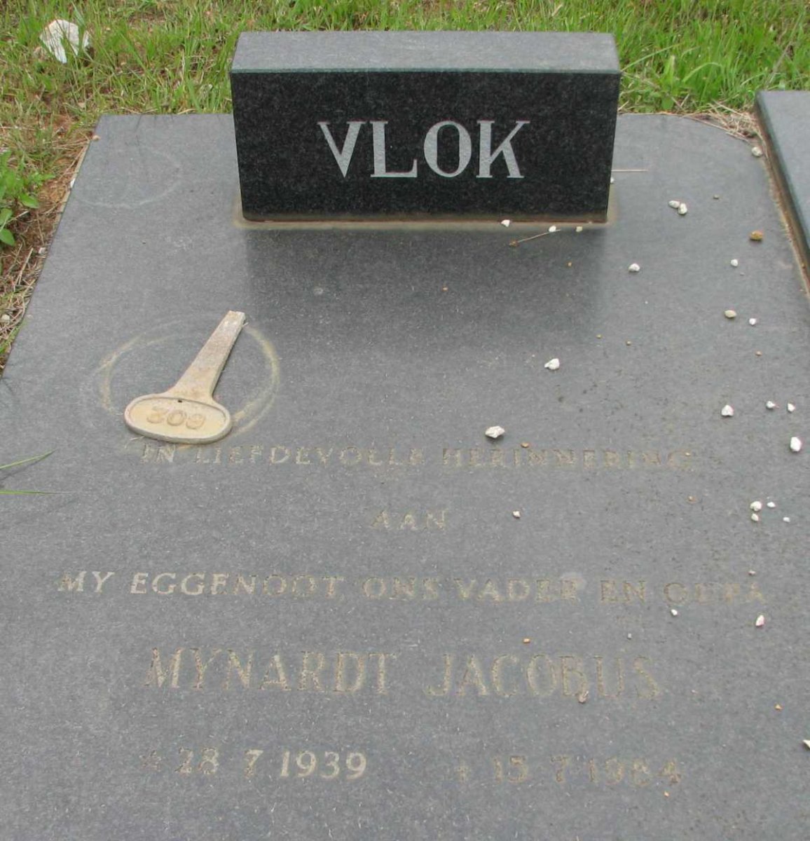 VLOK Mynardt Jacobus 1939-1984