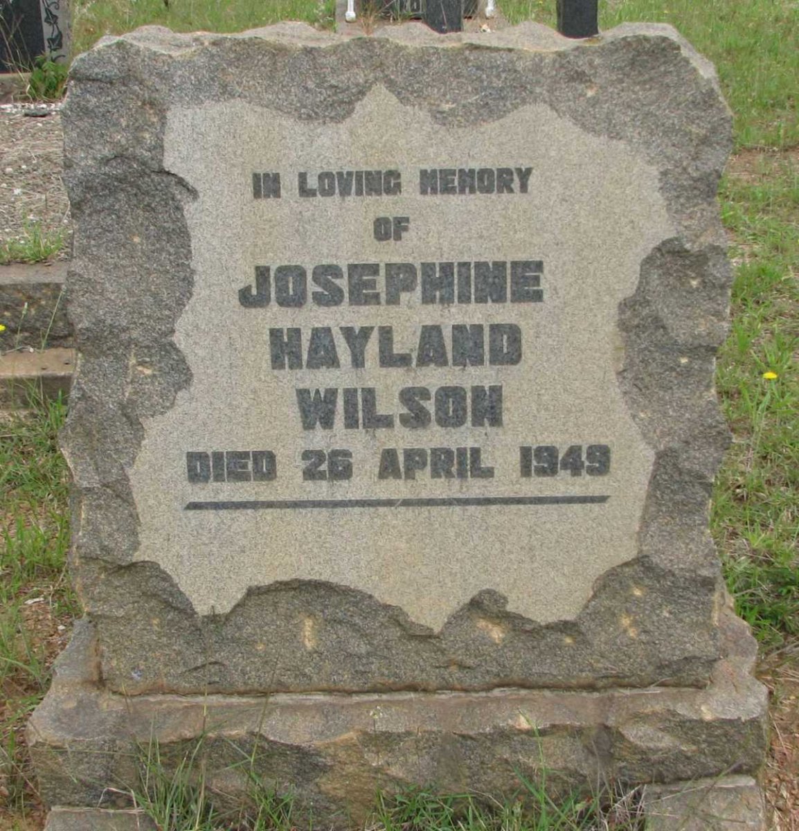WILSON Josephine Hayland -1949