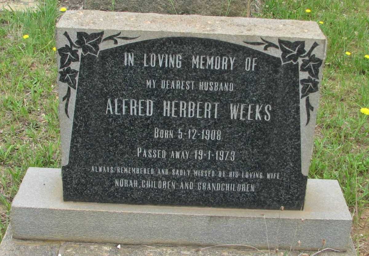 WEEKS Alfred Herbert 1908-1973