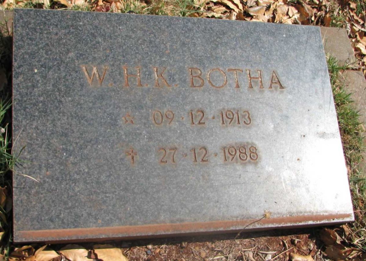 BOTHA W.H.K. 1913-1988