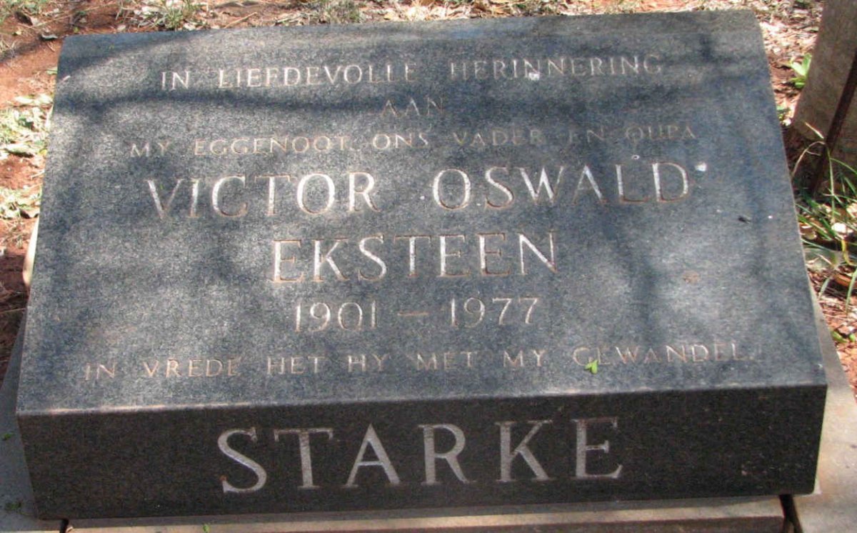 STARKE Victor Oswald Eksteen 1901-1977