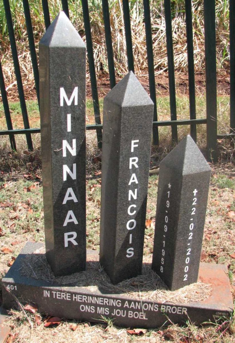 MINNAAR Francois 1958-2002
