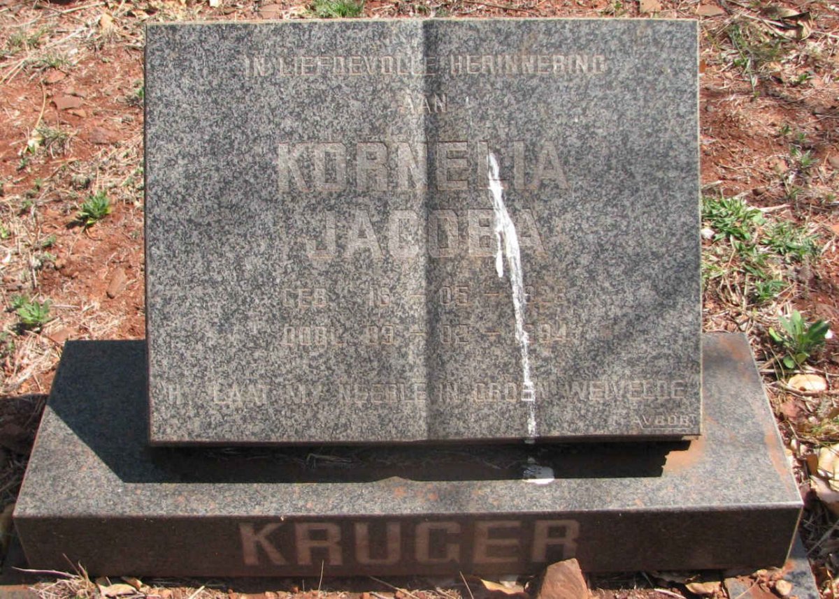 KRUGER Kornelia Jacoba 1928-1994