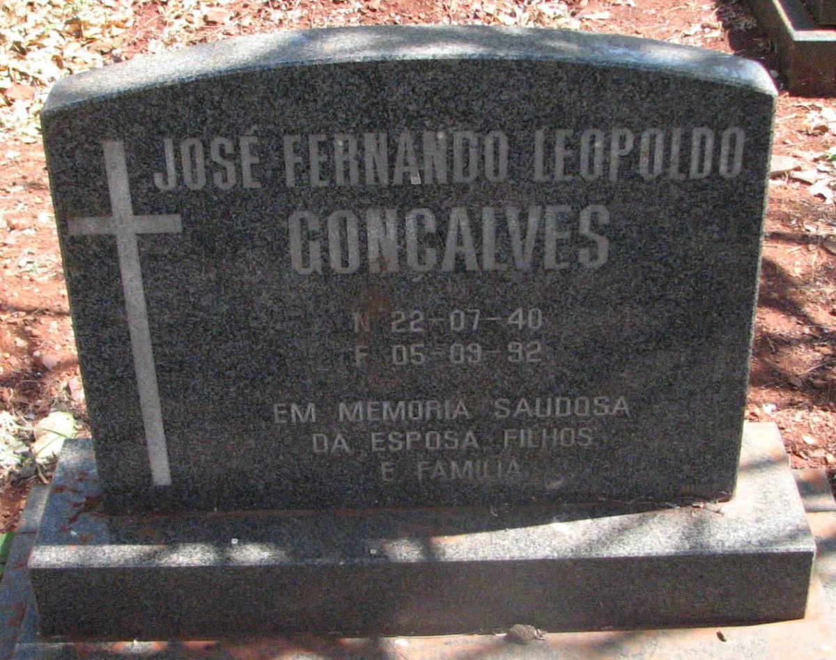 GONCALVES José Fernando Leopoldo 1940-1992