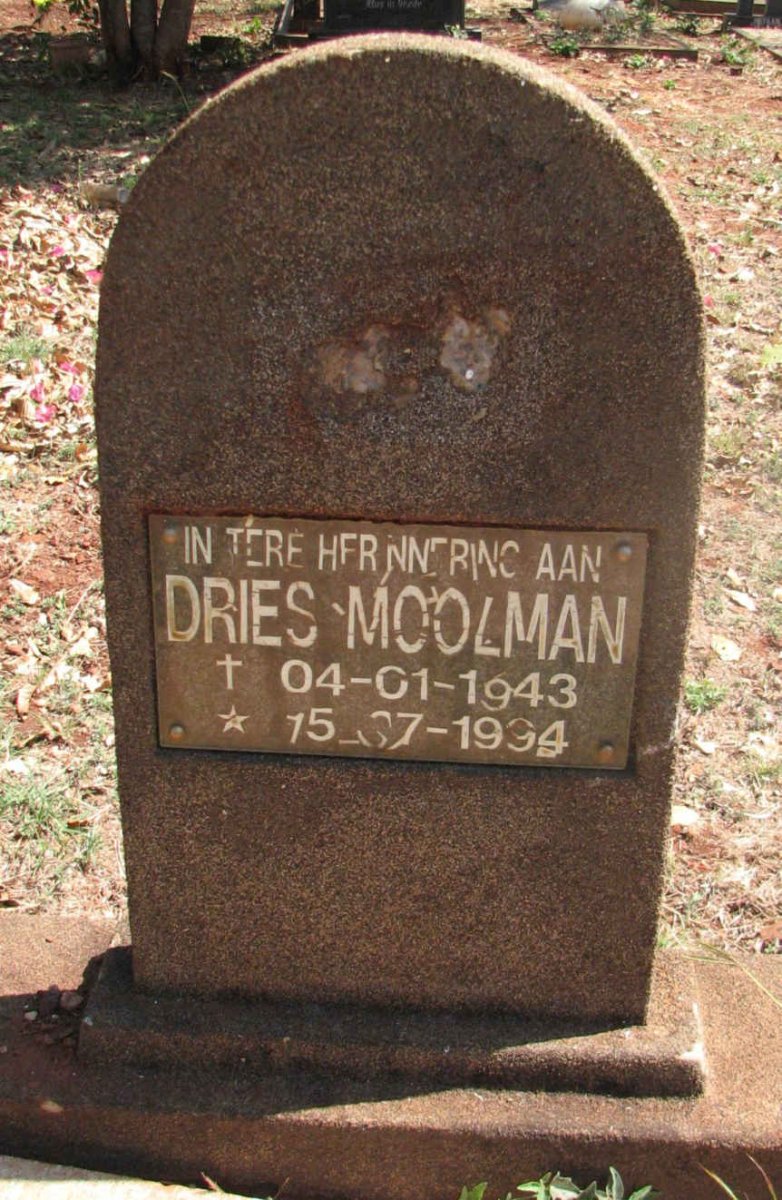 MOOLMAN Dries 1943-1994