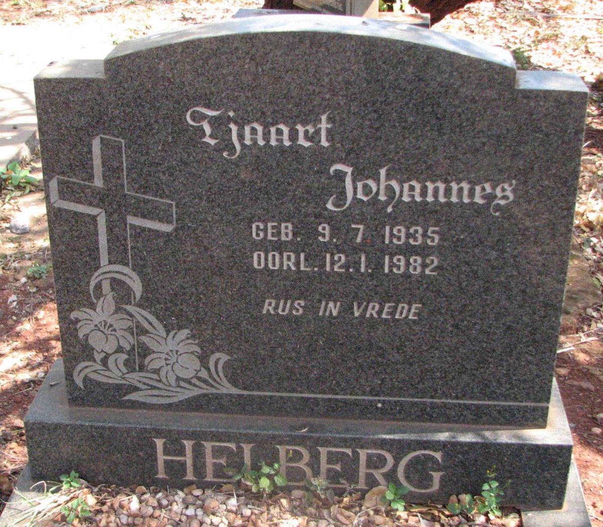 HELBERG Tjaart Johannes 1935-1982