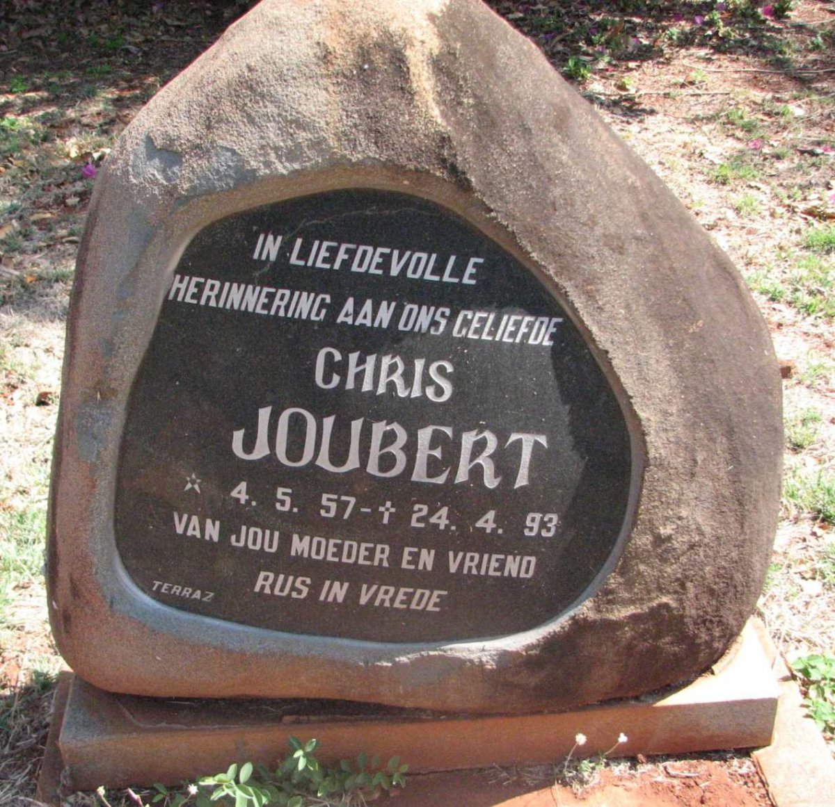 JOUBERT Chris 1957-1993