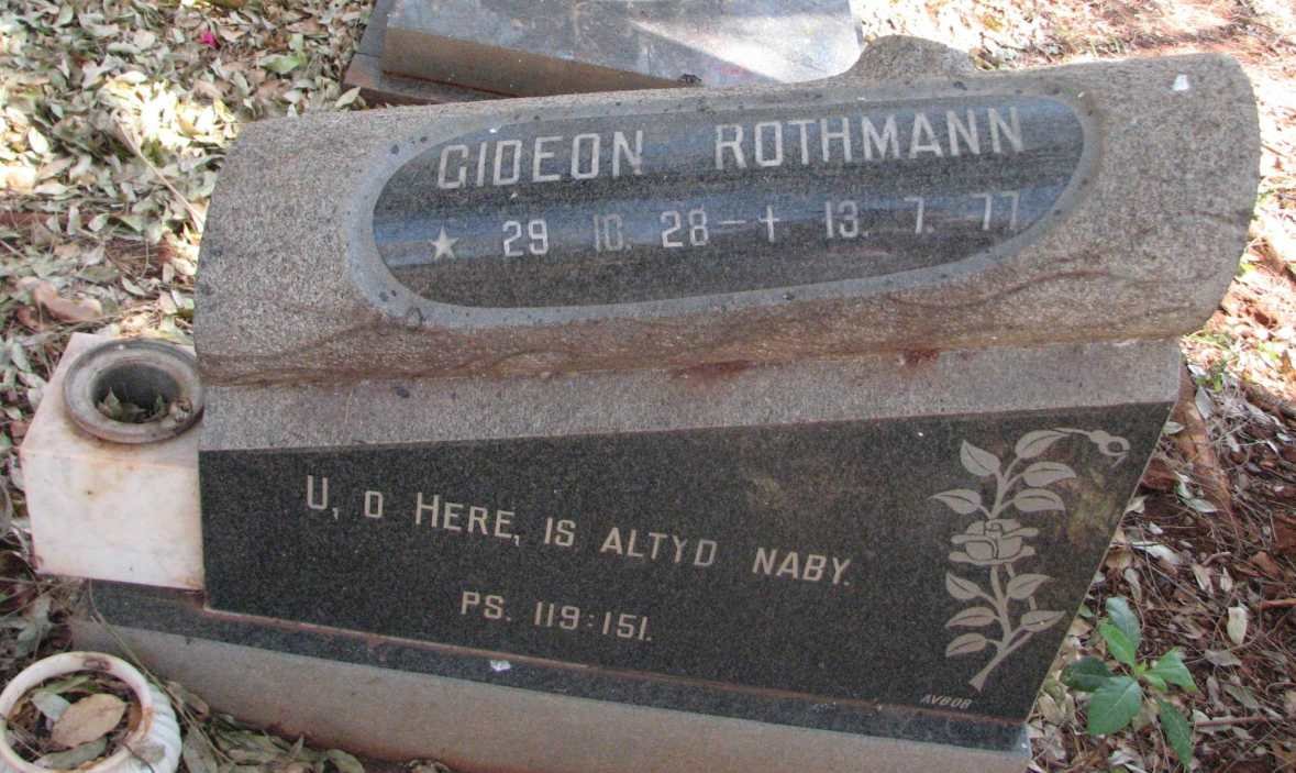 ROTHMAN Gideon 1928-1977