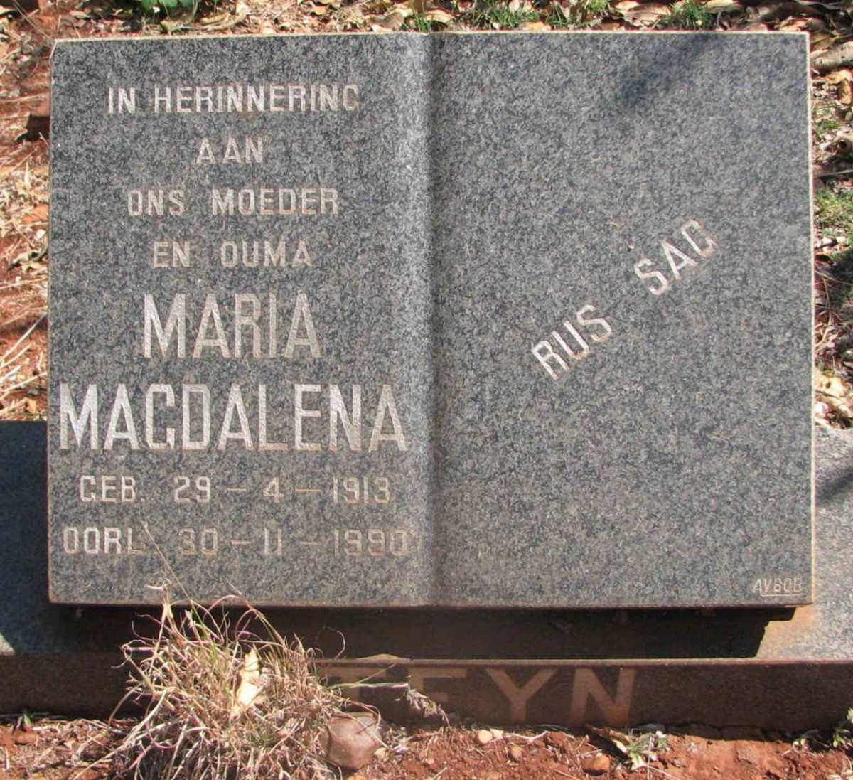 STEYN Maria Magdalena 1913-1990
