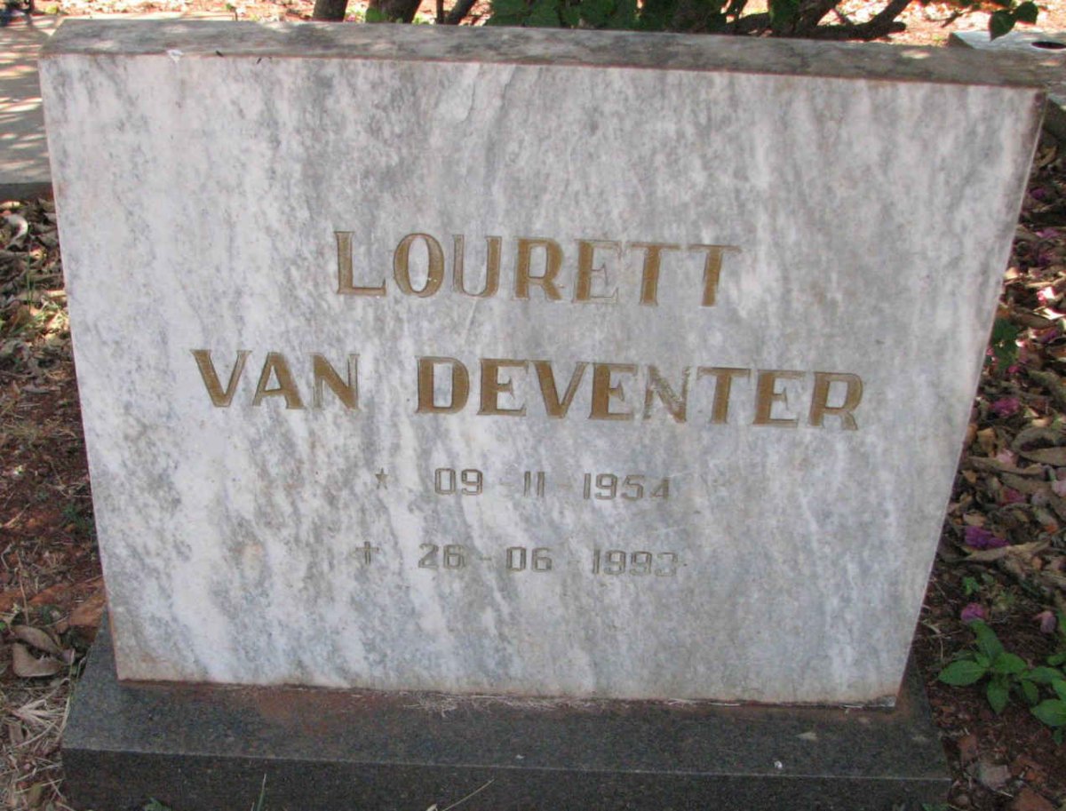 DEVENTER Lourett, van 1954-1993