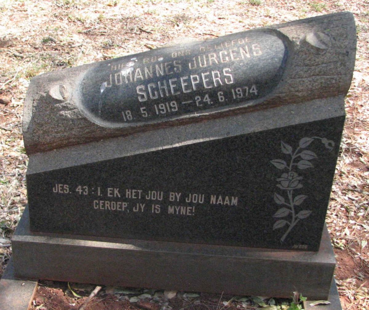 SCHEEPERS Johannes Jurgens 1919-1974